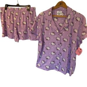 NWT Purple Hello Kitty Pajama Set
